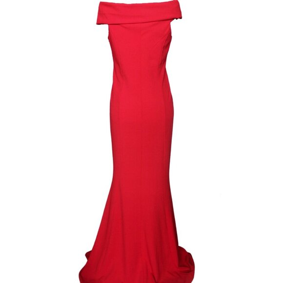 Red Maxi Evening Dress - Picture 4 of 6